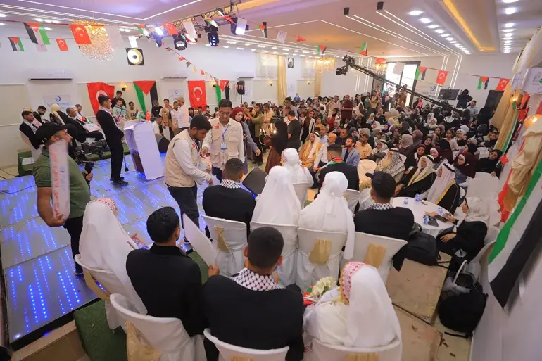 İyilik Derneği Olarak Gazze’de 10 Çifte Toplu Düğün Merasimimiz